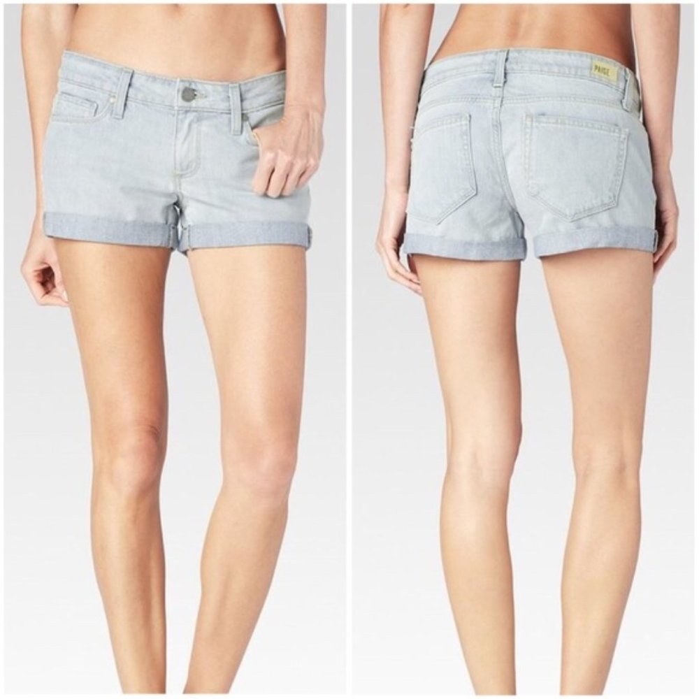 Paige Jimmy Jimmy Distressed Denim Jean Short Size